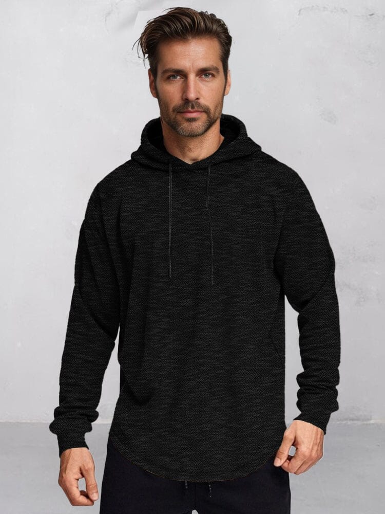 Casual Pullover Active Hoodie Hoodies coofandy Black S 