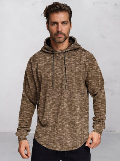 Casual Pullover Active Hoodie Hoodies coofandy Brown S 