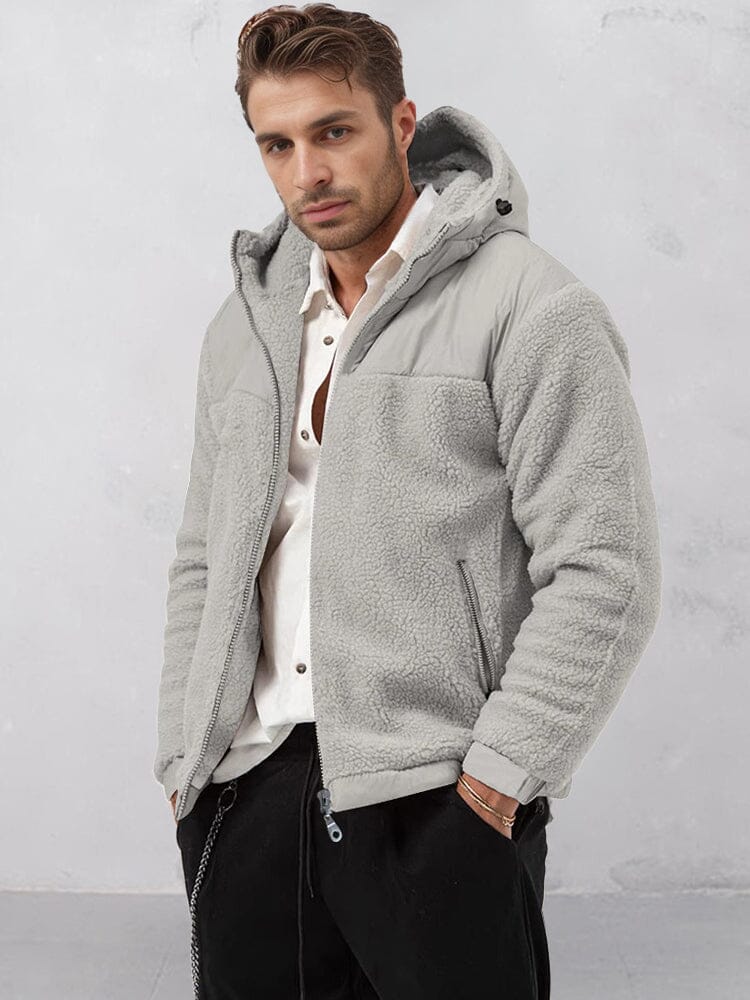 Urban Warm Polar Fleece Jacket Jackets coofandy Grey S 