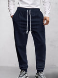 Urban Utility Jacquard Pants Pants coofandy Navy Blue S 
