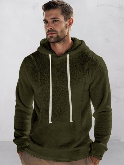 Comfy Warm Polar Fleece Hoodie Hoodies coofandy Army Green S 