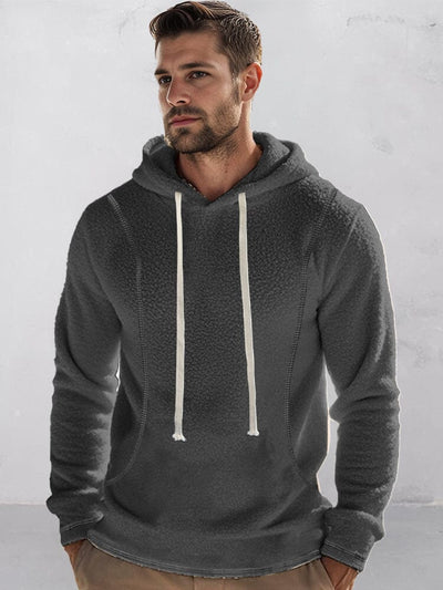 Comfy Warm Polar Fleece Hoodie Hoodies coofandy Dark Grey S 