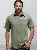 Minimalist Linen Style Shirt Shirts coofandy Green S 