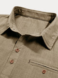Minimalist Linen Style Shirt Shirts coofandy 