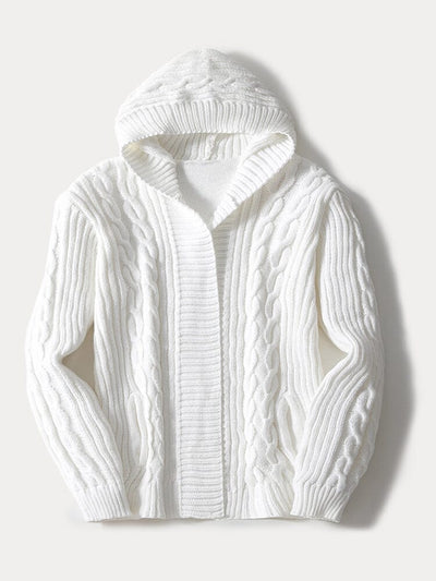 Casual Cable Knit Open Front Cardigan Cardigans coofandy 