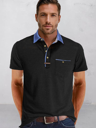 Everyday Relaxed Fit Polo Shirt Polos coofandy Black S 