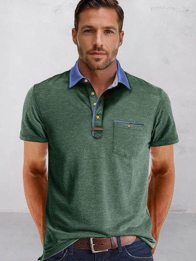 Everyday Relaxed Fit Polo Shirt Polos coofandy Army Green S 