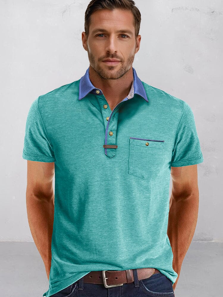 Everyday Relaxed Fit Polo Shirt Polos coofandy Green S 