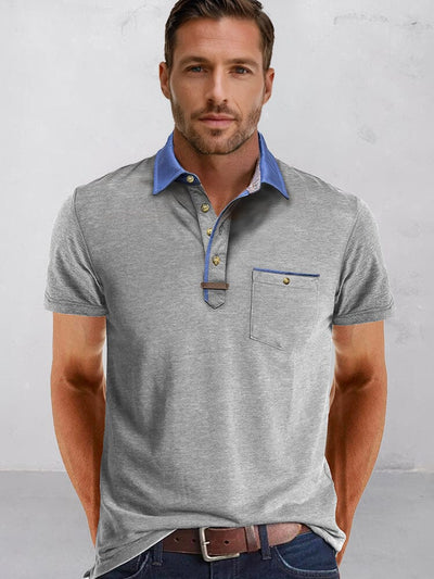 Everyday Relaxed Fit Polo Shirt Polos coofandy Light Gray S 