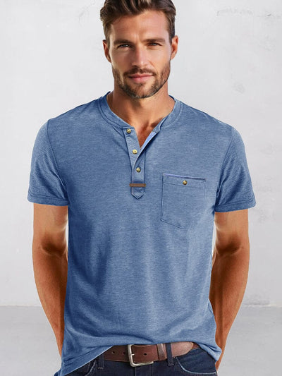 Classic Pure Ease Henley Shirt Shirts coofandy 