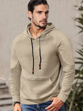 Comfy Relaxed Fit Waffle Hoodie Hoodies coofandy Khaki S 