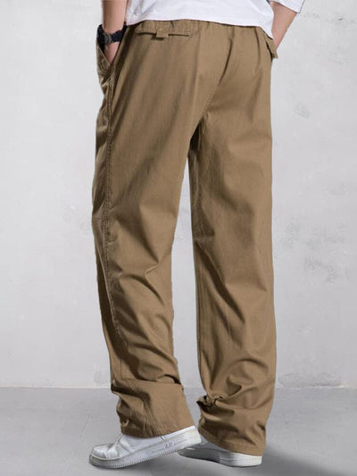 Versatile 100% Cotton Cargo Pants Pants coofandy 