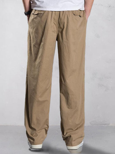 Versatile 100% Cotton Cargo Pants Pants coofandy 