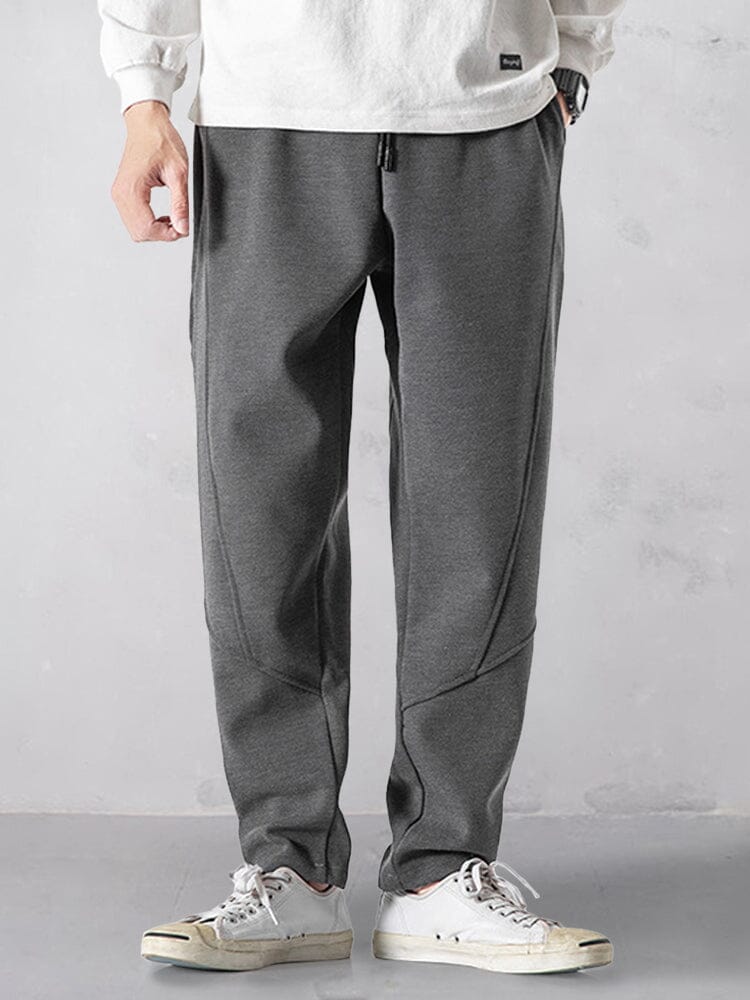 Casual Comfort Tapered Jogger Pants Pants coofandy Dark Grey S 