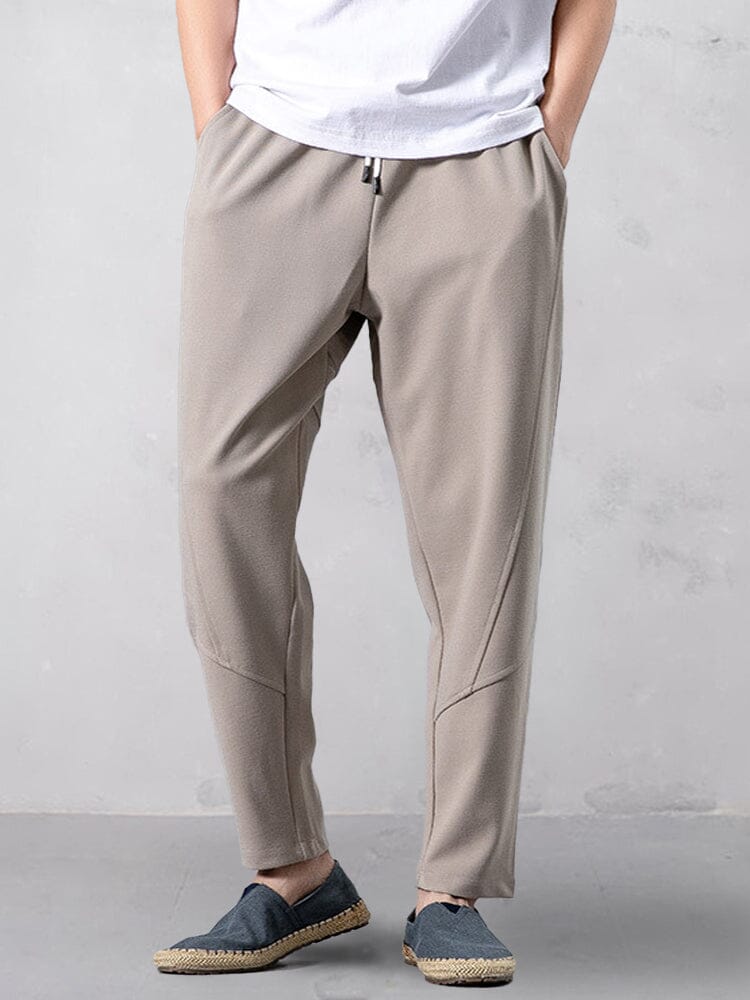 Casual Comfort Tapered Jogger Pants Pants coofandy Light Khaki S 