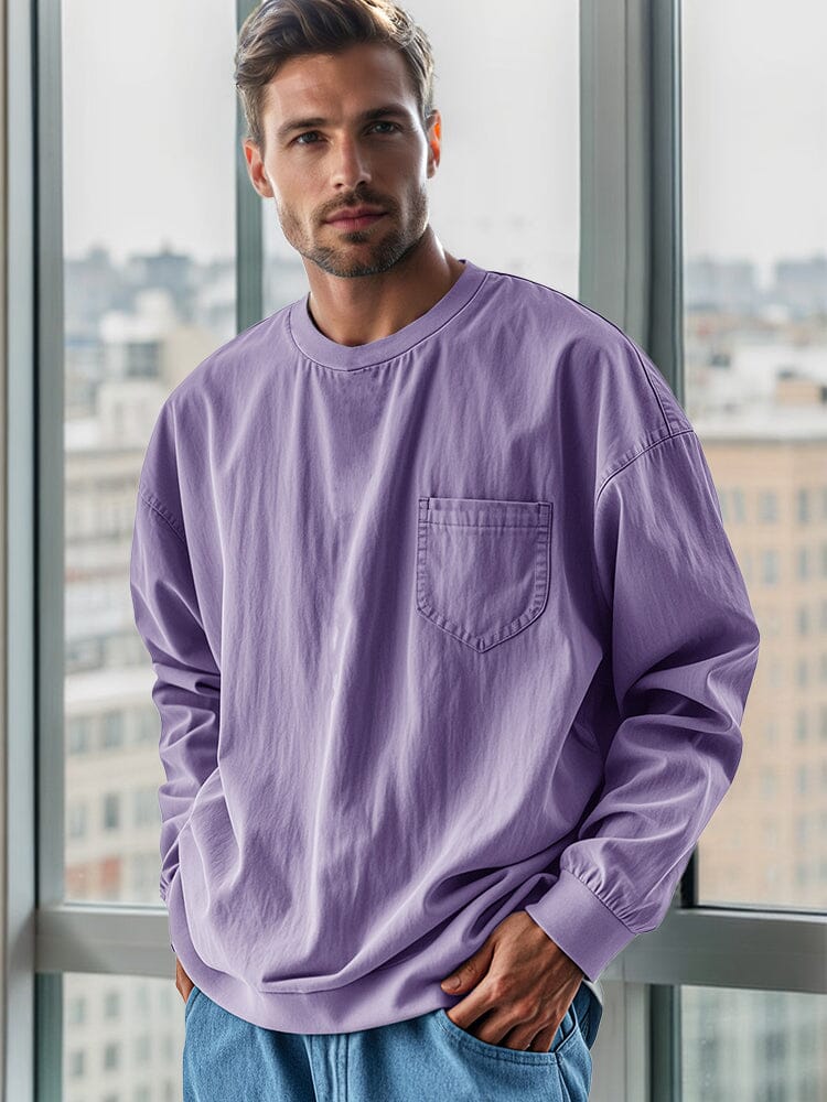 Everyday Essential Cargo T-shirt T-shirt coofandy Lavender S 