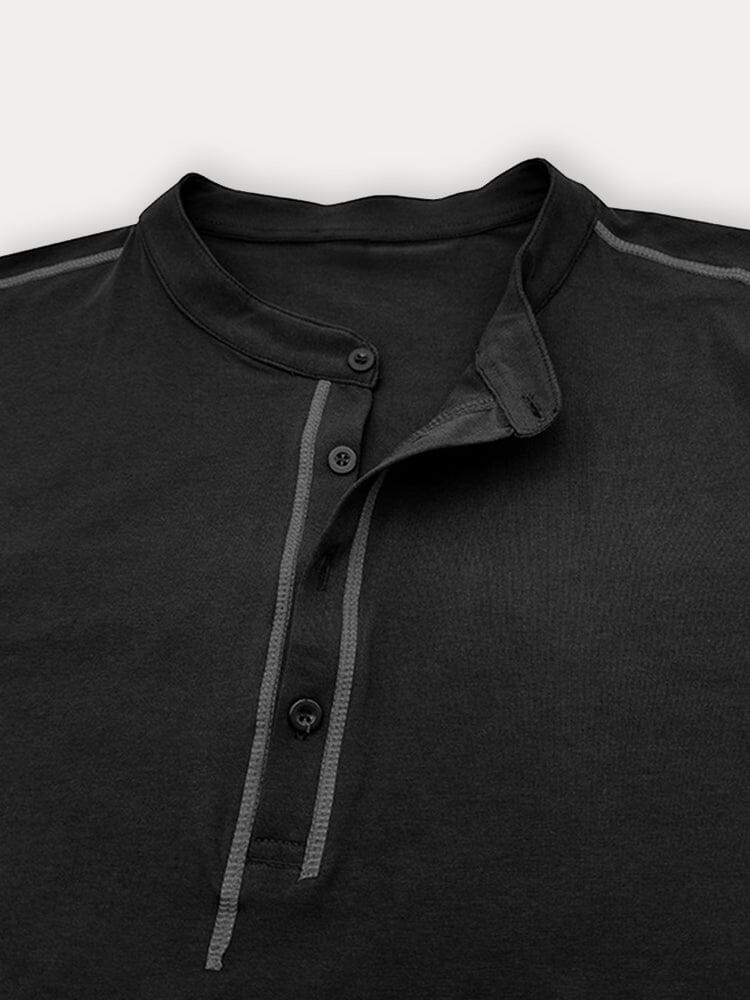 Regular Fit Cotton Henley Shirt