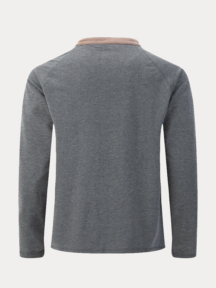 Urban Casual Soft Henley Shirt