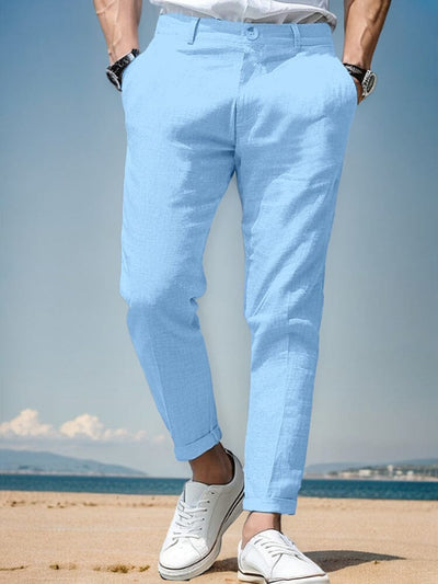 Everyday Ease Cotton Linen Tapered Pants