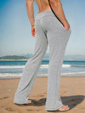 Ribbed Stretchy Athleisure Pants Pants coofandy 