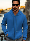 Casual Regular Fit Waffle Jacket Jackets coofandy Blue S 