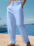 Urban Leisure 100% Cotton Pants Pants coofandy Clear Blue S 