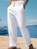 Urban Leisure 100% Cotton Pants Pants coofandy White S 