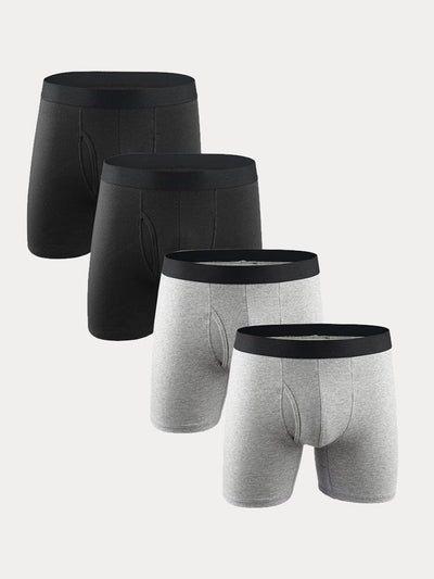 Multipacks Cotton Stretch Boxer Brief Accessories coofandy 2 Gray/2 Black S 