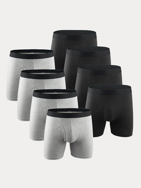 Multipacks Cotton Stretch Boxer Brief Accessories coofandy 4 Gray/4 Black S 