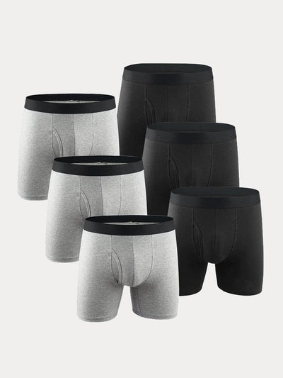 Multipacks Cotton Stretch Boxer Brief Accessories coofandy 3 Gray/3 Black S 