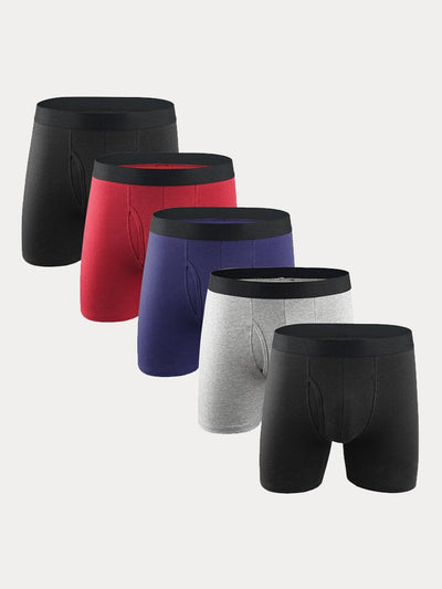 Multipacks Cotton Stretch Boxer Brief Accessories coofandy 2 Black/1 Red/1 Blue/1 Gray S 