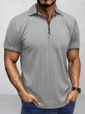 Breathable Summer Knit Polo Shirt