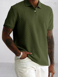 Urban Style Textured Polo Shirt