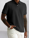 Urban Style Textured Polo Shirt