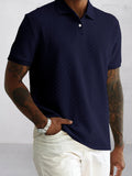 Urban Style Textured Polo Shirt