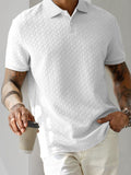 Urban Style Textured Polo Shirt