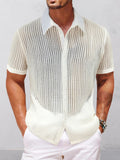 Breathable Hollow Out Textured Shirt