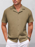 Smart Casual Textured Jacquard Shirt
