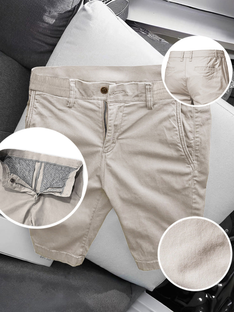Casual Business Straight Cotton Shorts