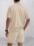 Timeless Checkered Shirt Shorts Set