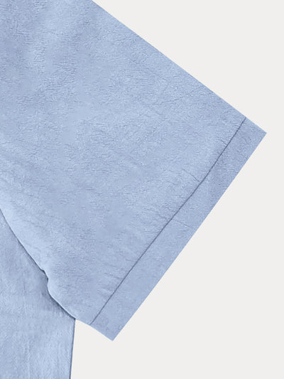 Modern Basic Cotton Shirt Shorts Set