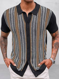 Casual Summer Jacquard Knit Shirt