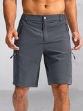 Utility Zipper Pockets Cargo Shorts