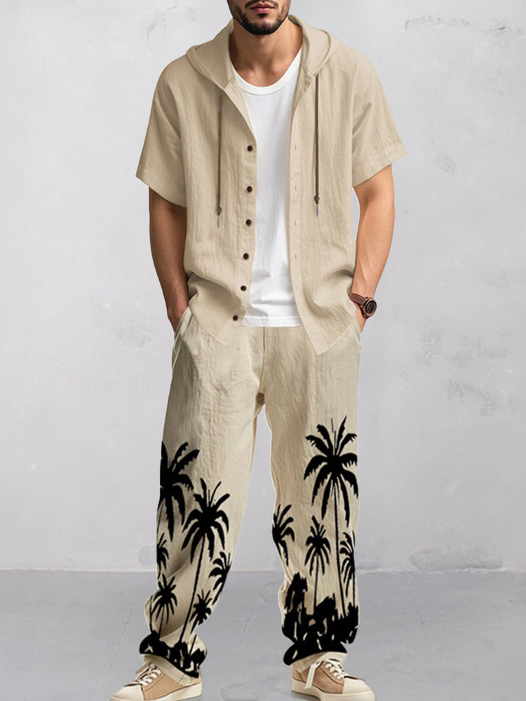 Leisure Loose Fit Cotton Vacation 2-Piece Set