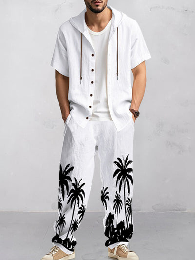 Leisure Loose Fit Cotton Vacation 2-Piece Set