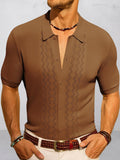 Luxury Business Casual Knit Shirt