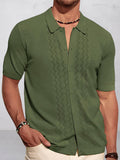 Luxury Business Casual Knit Shirt