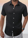 Comfort Jacquard Textured Casual Shirt