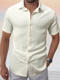 Comfort Jacquard Textured Casual Shirt