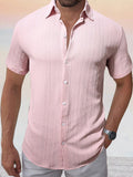 Comfort Jacquard Textured Casual Shirt